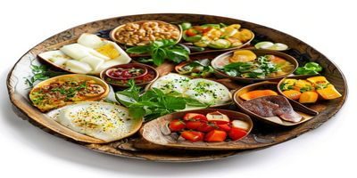 日本传统怀石料理精致摆盘，陶瓷器皿盛放四季食材，匠人手艺与食材美学的完美融合